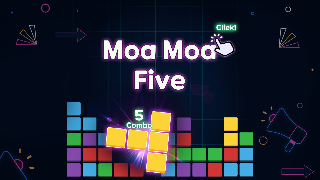 Moa Moa Five - Match Blocks screenshot 1