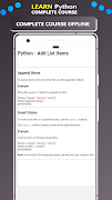 Learn Python Course Offline ภาพหน้าจอ 5