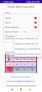 Simple Basic Calculator Ad Free (plus GST Buttons) capture d'écran 4