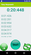 Easy Stopwatch and Countdown T capture d'écran 1
