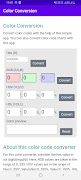 Color code conversion app Cartaz