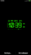 LED Digital Clock Wallpaper imagem de tela 2