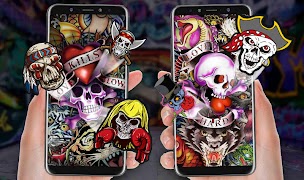 Graffiti Skull Theme screenshot 1