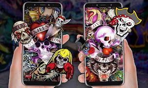 Graffiti Skull Theme screenshot 1