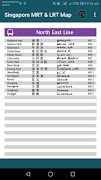 برنامه‌نما Singapore MRT and LRT Map عکس از صفحه