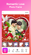 Romantic Love Photo Frame الملصق