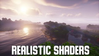 Realistic Shaders for Minecraft PE poster