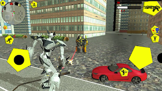 Airplane jet robot transform Affiche