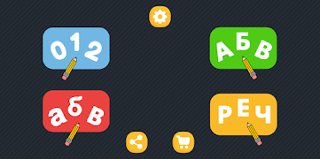 Цифры и буквы-сербский алфавит постер