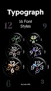 Typograph - Analog Watch Face ภาพหน้าจอ 2