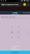 Eight Auspicious Clock Widget imagem de tela 2