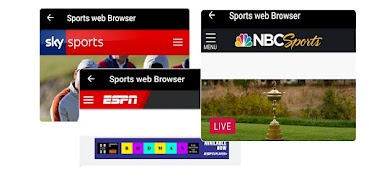 Sports web Browser syot layar 2