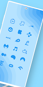 Blue Minimal - Icon Pack screenshot 1