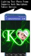 Lighting Text Photo Frame screenshot 5