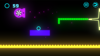 برنامه‌نما Neon Ball Platformer عکس از صفحه