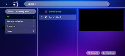 1 Schermata IPTV Smart Player Plus