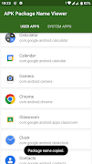 APK Package Name Viewer ảnh chụp màn hình 2