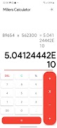 برنامه‌نما Millers Calculator عکس از صفحه