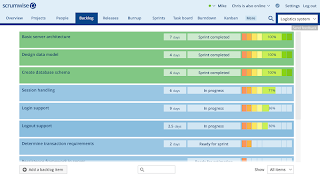 Scrumwise captura de pantalla 2