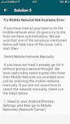 Fix Mobile Network Error स्क्रीनशॉट 3