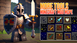 More Tools Minecraft Mod MCPE الملصق
