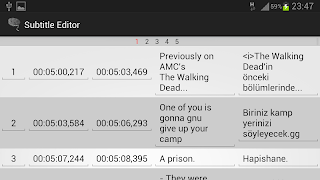 برنامهنما Subtitle Editor عکس از صفحه