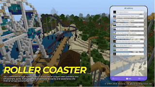 roller coaster for minecraft Screenshot 1