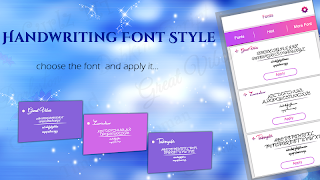 Handwriting Fonts Style screenshot 1