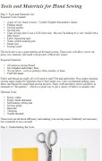 How to Hand Sew Basic Stitches Screenshot 5