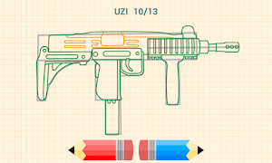 برنامه‌نما How to Draw Weapons عکس از صفحه