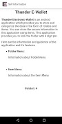 برنامه‌نما Thunder E-Wallet عکس از صفحه