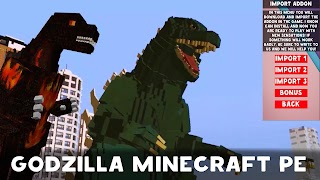 Godzilla Mod for Minecraft PE ảnh chụp màn hình 1