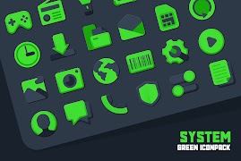 Poster Atom Green IconPack