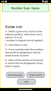 Number Sum Game Poster