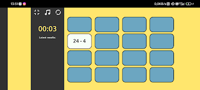 برنامه‌نما MemoryMath عکس از صفحه