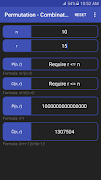 Permutation - Combination Calc ภาพหน้าจอ 5