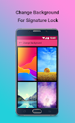 Signature Lock Screen ภาพหน้าจอ 1