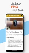 Galaxy Fit3 App Guide capture d'écran 4