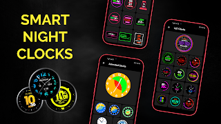 برنامه‌نما Smart Night Clock & Wallpapers عکس از صفحه