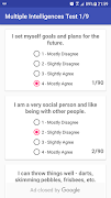 Multiple Intelligences Test captura de pantalla 1