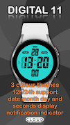Digital 11 watch face poster