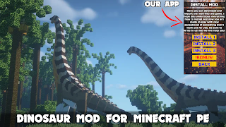 Dinosaur Minecraft Mod MCPE syot layar 7