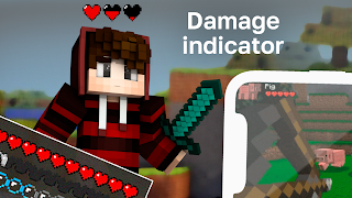 Damage Indicator Mod for MCPE-poster
