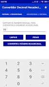 برنامه‌نما Decimal Hexadecimal Converter عکس از صفحه