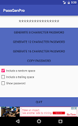 برنامه‌نما PasswordGenPro عکس از صفحه