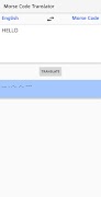 برنامه‌نما Morse Code Translator عکس از صفحه
