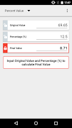 Percentage Calculator screenshot 1