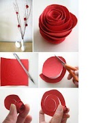 Papierblume machen Plakat