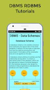 DBMS RDBMS and All Database Tutorials 스크린샷 3