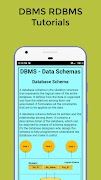 DBMS RDBMS and All Database Tutorials اسکرین شاٹ 3